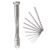 DIY Woodworking Drilling Rotary Tools Manual Aluminum Alloy Micro Hand Drill Non-slip Handle with 10pcs Drill Bits