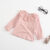 Spring And Autumn Newborn Infant Baby Girls Solid Color Lace Lapel Muslin Long Sleeved Top Shirt Kids Fashion Baby Clothing