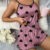 hibobi Summer Women’s Pajamas Two-Piece Fashion Bow Sexy Daily Casual Halter Vest Shorts Home Suit Pregnant Woman Pajamas