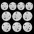 10pcs Bear EU Power Socket Electrical Outlet Baby Kids Child Safety Guard Anti Electric Shock Plugs Protector Power Socket Cover