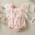Girls Cotton Lace Pajamas Crawling Clothes Princess Clothes Comfortable, Soft and Easy Care
