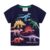 Summer Boys Cartoon T-shirt Short Sleeved Children’s Leisure  Casual fluorescence Dinosaur 3D Graphic Print Short Sleeve T Shirt