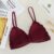 Lace Underwear Female Thin Section Bra Sexy Backless Lingerie Solid Color Embroidery Hollow Tube Top Black/RedWhite Bandeau Top