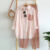 Striped Long Sleeved Shirt And Blouses Loose Top Sets Solid Wide Leg Straight Harem Pants Trousers Casual 2-Pieces Suits Women