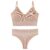Women Seamless Bra Set Sexy Thong Low Waist Panties Wire Free Bra Bralette Lingerie Brassiere Cotton Female Underwear Set