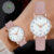Ladies Diamond-Studded Luminous Retro Female Watch Belt Quartz Watch