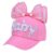 Spring Kids Baseball Caps Girls Candy Color Letter Print Baseball Hat with Lace Bow Decor Fashion Outdoor Sun proof Caps 3-8Y