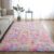 VIKAMA Tie-Dye Plush Carpet Large Area Living Room Floor Mat Home Decor Kawaii Soft Non-Slip Bed Blanket For Children’s Bedroom