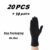 Black Nitrile Gloves 20/50/100PCS Disposable Latex Free Industrial Grade Gloves Large Textured Hair Dye Mechanic Tattoo Gloves