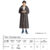 Adult Long Raincoat Reusable Hooded Rain Poncho Windproof EVA Rain Coat Drawstring for Outdoor Travel Emergency