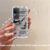 For VIVO V30 5G Case Soft Silicone Fashionable Shockproof Transparent Comfortable White and Blue Hooks for VIVO V30 Back Cover