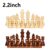 32pcs Chess Game Pawns Wooden 2.2in Figurine Pieces International Word Chess Set for Chess Board Game Entertainment Accessories