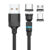 540 Degrees Rotate Magnetic Charging Cable 3m 2m 1m 3in1 Cable For huawei p30 IPone 13 12 pro Redmi Micro Mobile Phone Usb Cord