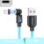 USLION 540 Rotate Magnetic Cable USB C Charging Cable Magnetic Charger Micro USB TypeC Phone Cable for IPhone Xiaomi Huawei