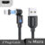 USLION 540 Rotate Magnetic Cable USB C Charging Cable Magnetic Charger Micro USB TypeC Phone Cable for IPhone Xiaomi Huawei