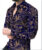 2023 European and American Foreign Trade Men’s New Fashion Printed Shirt Men’s Loose Business Casual Top