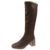 White High-heeled Boots Women’s Spring and Autumn Thick Leg Thin Boots 2023 New Autumn Thick-heeled but Knee Boots