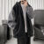 Hong Kong style cardigan coat men’s 2021 Autumn New Korean trend stitching loose hooded vests tide a generation of hair