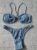 Thailand Bikini Metal Buckle Sexy Export Manufacturer Multi-Color Small Chest European and American Ins Style Split Swimsuit Female B- Shaped Buckle