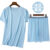[Thin Ice Silk cool feeling] Summer men’s home clothes T-shirt short sleeve shorts pajamas pajamas suit men