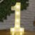 Luxury Alphabet Letter LED Lights Luminous Number Lamp  Battery Night Light for Home Wedding Birthday Christmas Party Decoration