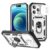 Heavy Duty Case For iPhone 15 Pro 14 Plus 13 Pro Max 12 11 XS Max X 8 7 Slide Camera Build in 360 Degree Rotate Kickstand Case