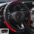 Automotive Universal Steering Wheel Cover for 14.5-15inch Reflective Dragon Leather Embossed Wear Resistant Steering Wheel Cover
