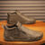 Men Leather Shoes Luxury Designer Slip on Loafers Ankle Casual Boots with Zipper Comfortable Formal Dress Flats Driving Moccasin