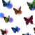 Ranpo Hot Butterfly Night Light Creative Funny Colorful Glowing Butterfly Light Stickable Diy LED House Decorative Wall Lights