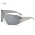 Outdoor Cycling UV400 Sunglasses Sport Wraparound rimless Y2K sunglasses Star decor
