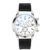 Luxury Business Quartz Watch Alloy Stainless Steel Black Faced Silver Strap Round Dial Casual And Versatile Bracelet Watch