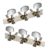 Classical Guitar String Tuning Pegs 1 Left 2 Right with Screws Silver