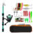 Fishing Pole Set Full Kits With Telescopic Fishing Rod And Spinning Reel Baits Hooks Travel Pole Set