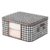 Visible Large Capacity Storage Box Portable Household Clothes Organizer With Handles Foldable Dustproof Quilt Zipper Container