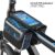 Xunting Bicycle Pannier Top Front Tube Frame Bag Waterproof MTB Road Bike Storage 6.0 Inches Phone Case Cycling Bag Touch Screen