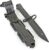 Rubber Knife Training with Sheath, Fake plastic dagger, Flexible and Soft Fixed Blade Suitable for props, Halloween martial arts