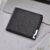 Fashion Men Short Style Wallet Hardware Iron Edge Business Multi-card Slot Men Wallet