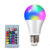 16 Colors RGB Bulb LED Multicolor Bulb E27 Base 220V Household Lighting Dimmable 24 Key Remote Control Atmosphere Neon Light