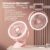 8000mAh Camping Fan Rechargeable Desktop Portable Air Circulator Wireless Ceiling Electric Fan With LED Light Clip-on Home Fan
