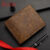 Retro Men’s Wallet Multiple Pockets Classic Business PU Leather Zipper Credit Card Wallet Two -fold Horizontal Money Clip