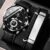 2Pcs Set Fashion Mens Watches Leather Band Quartz Wrist Watch Men Luxury Business Watches Men Minimalist Black Watch