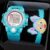 Girls Children Student Blue Women Lady Clock Calendar Silica Gel Cartoon Cute Rabbit Bracelet Quartz Wrist Watch
