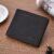 New Men PU Leather Purse Black Frosted Material Youth Credit Card Holder Coin Purse 2023 Men Purse