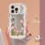 Luxury Mirror Make Up Cartoon Flowers Cute Tulips Casing Compatible for IPhone 16 15 12 14 11 13 Pro Max XR 7Plus XS Max X 8 7 15 Plus Romantic Picture Frame Butterfly Starry Sky Case
