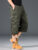 Summer Men’s Cargo Shorts Loose Casual Below Knee Pants Elastic Waist Plus Size Outdoor Jogging Tactical Capri Pants