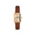 Fashion Retro Digital Dial Casual Watches Square Leather Strap Fashionable Clock Quartz Wristwatch for Women Gift