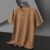 New Summer Waffle Round Neck Short Sleeved T-shirt for Men’s Short Sleeved Top