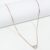 Peri’sbox Dainty Minimalist Solitaire Zircon Charm Necklace Anti Tarnish Stainless Steel Chain Round Clear Cz Stone Necklace New