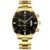 2023 Fashion Men Gold Stainless Steel Watch Luxury Calendar Quartz Wrist Watch Mens Business Watches for Man Clock Reloj Hombre