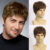 Short Natural Curly Hair For Male Young Men Heat Resistant Fiber Synthetic Wigs